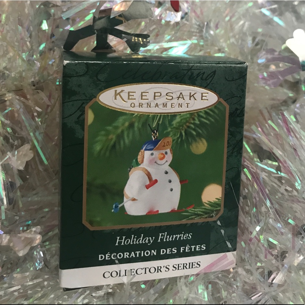 RARE Hallmark "Holiday Flurries #3" Ornament